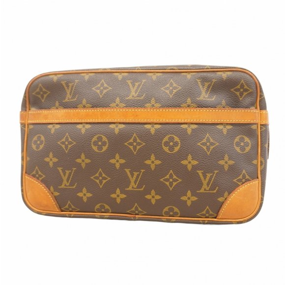 Louis Vuitton Monogram Compiègne 28 Clutch Bag M51845 Brown Men's/Women's - Picture 1 of 10